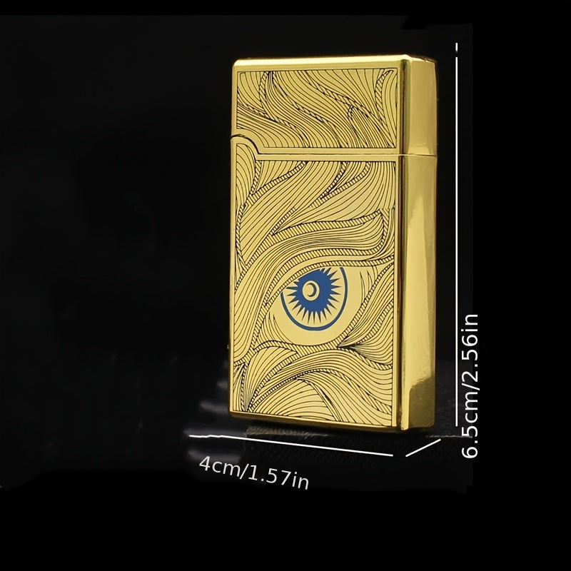 Briquet Design Langsheng – Métal Coupe-Vent Rechargeable