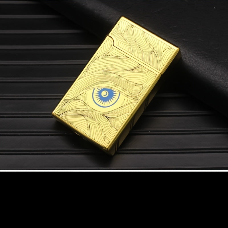 Briquet Design Langsheng – Métal Coupe-Vent Rechargeable