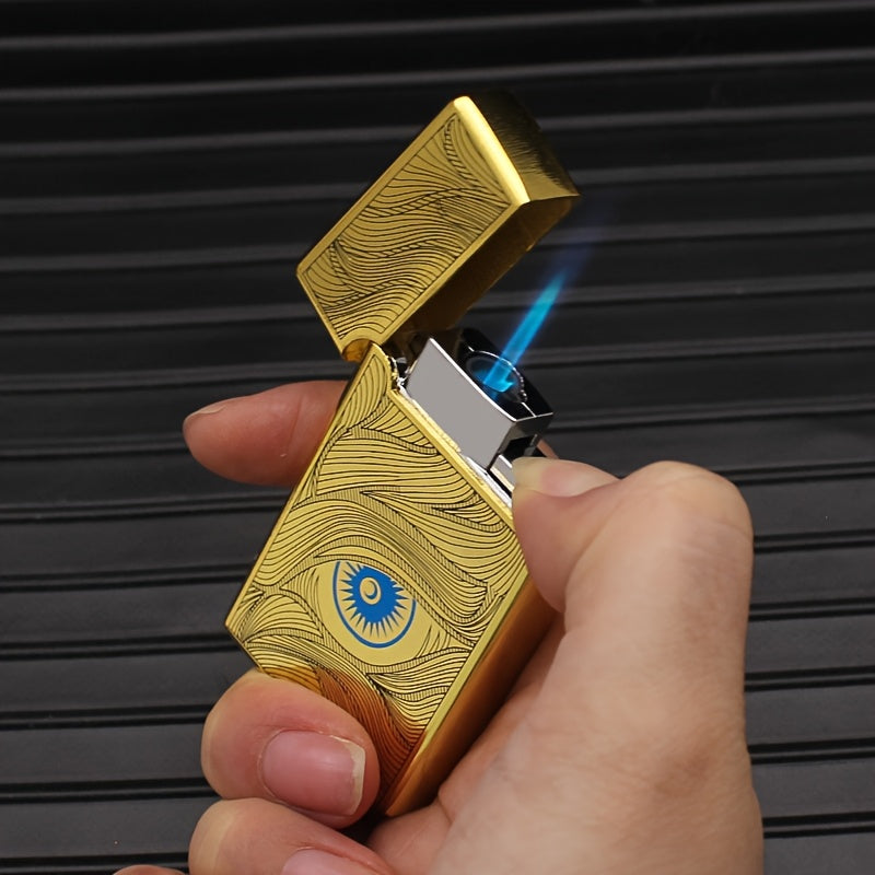 Briquet Design Langsheng – Métal Coupe-Vent Rechargeable