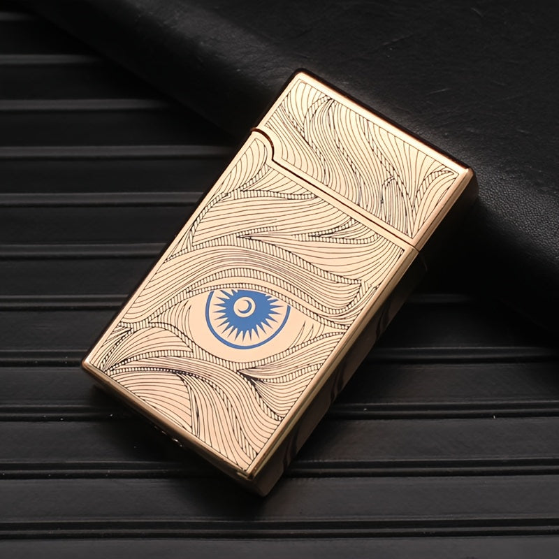 Briquet Design Langsheng – Métal Coupe-Vent Rechargeable