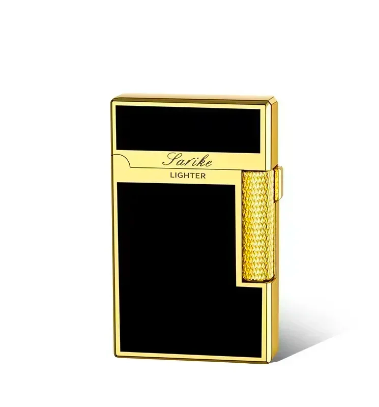 Briquet Héritage – Noir Profond & Or Royal