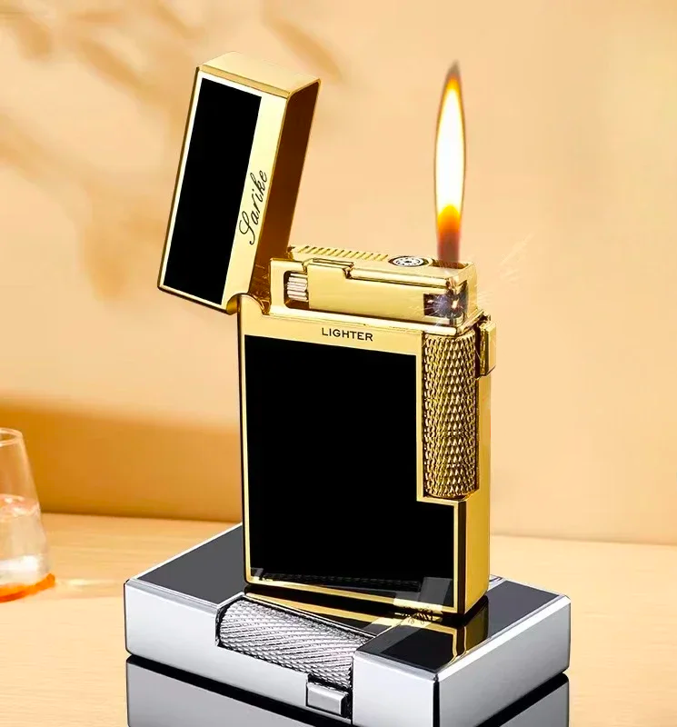 Briquet Héritage – Noir Profond & Or Royal