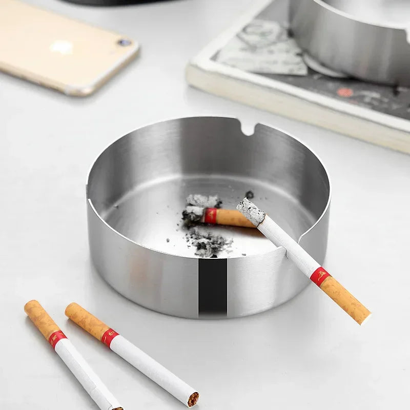 Cendrier Noyer – Acier & Élégance Naturelle