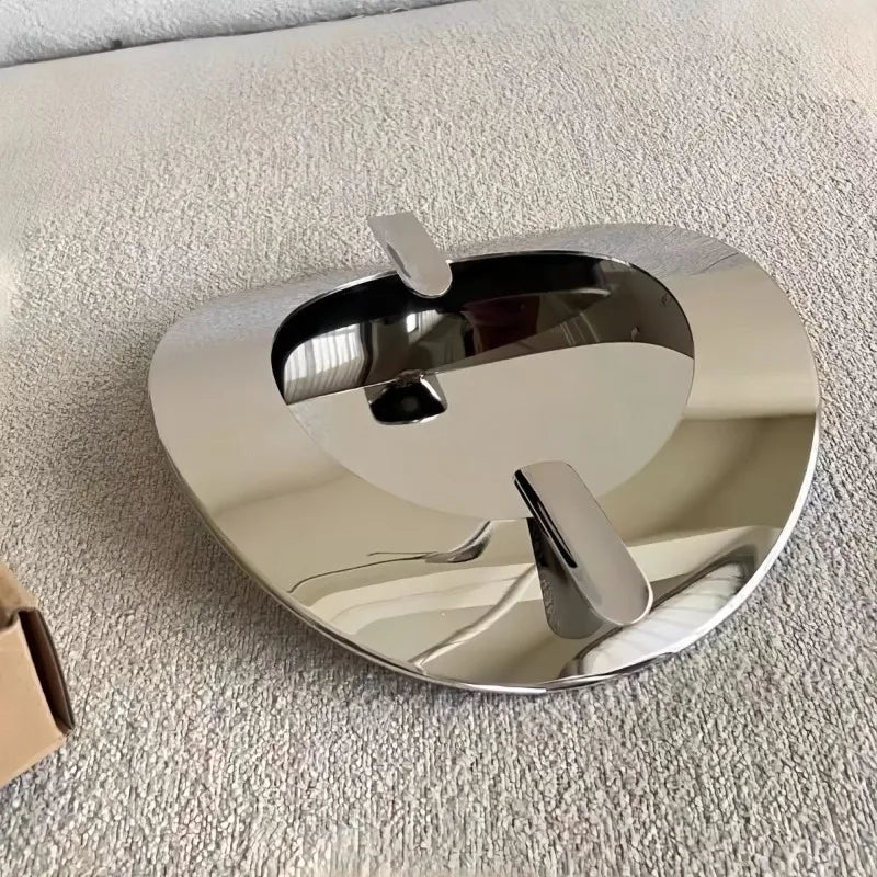 Ashtray Luxury Ash Tray Aesthetic Stainless Steel Cigarette Ashtrays Lighter Unique Smoking Trays Decorative Smoker Accessories